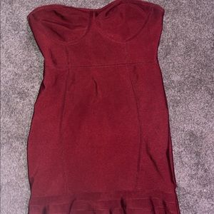Burgundy pretty little things cocktail dress
